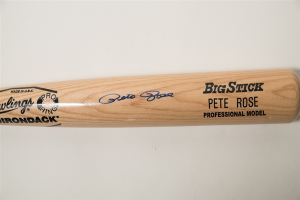 Pete Rose Signed Rawlings Adirondack Baseball Bat - JSA