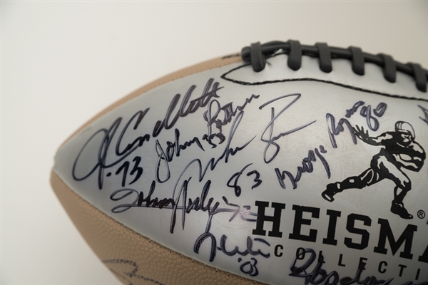 Heisman Trophy Winners Signed Football w. 20 Signatures Including Tim Tebow - Cappelletti COA
