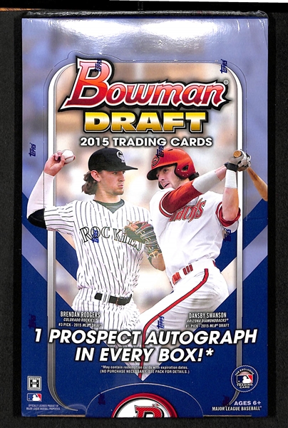 2015 Bowman Draft Baseball Sealed Hobby Box