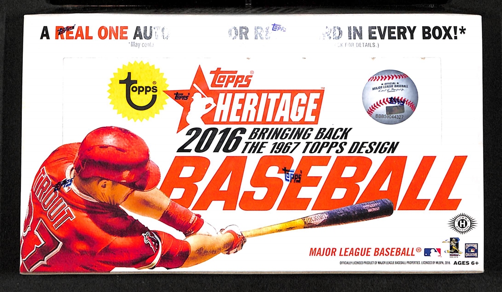2016 Topps Heritage Baseball Sealed Hobby Box