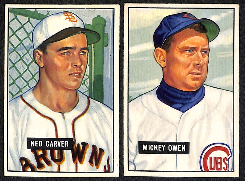 Lot Of 30 1951 Bowman Cards w. Ted Kluszewski
