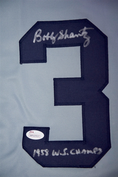 Bobby Shantz Signed Yankees Jersey - JSA