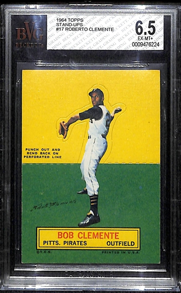 1964 Topps Stand Up Roberto Clemente BVG 6.5