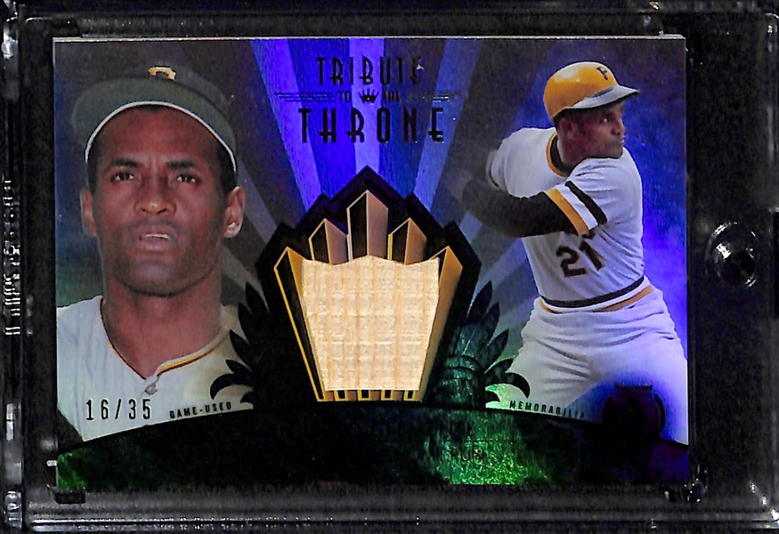 Lot Of 3 Roberto Clemente Jersey & Bat Cards