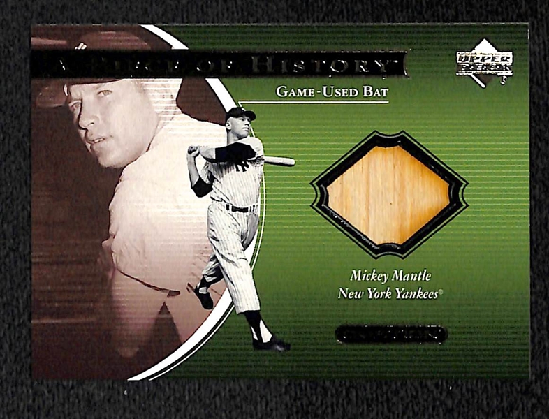 Lot Of 3 Mickey Mantle Relic Cards