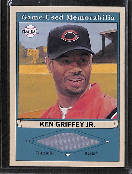 Lot Of 4 Ken Griffey Jr Autograph & Jersey Cards