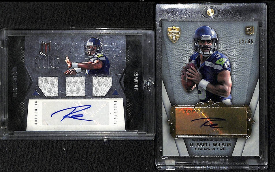 Lot Of 2 Russell Wilson Autograph Rookie Cards