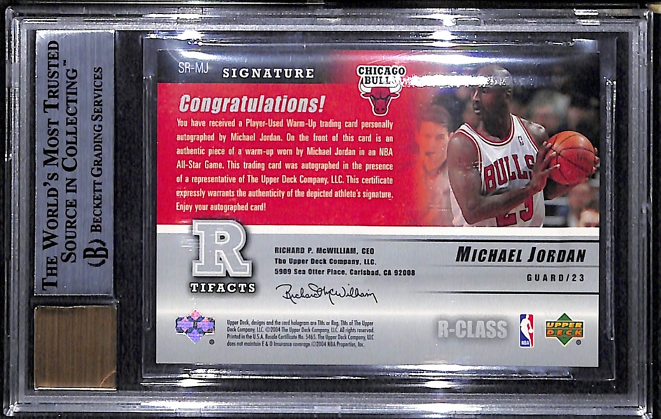 2004-05 Upper Deck Michael Jordan Autograph Jersey #9/50 BGS 9, Autograph 10!