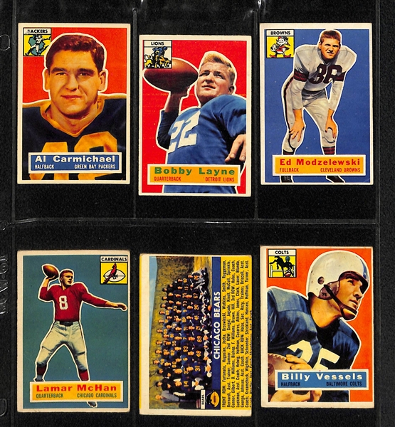 1956 Topps Football Complete Card Set w. Moore RC