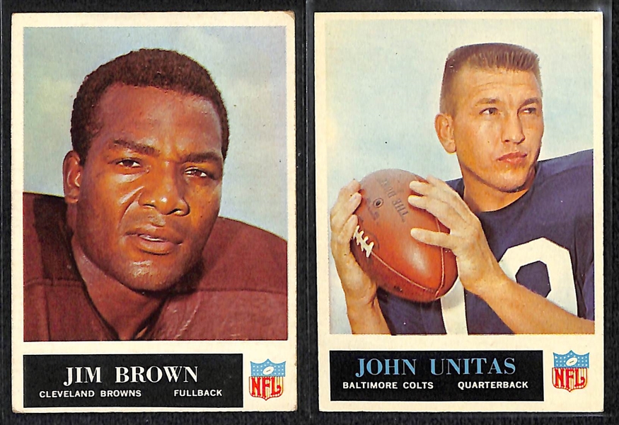 1965 Philadelphia Football Partial Card Set w. Brown