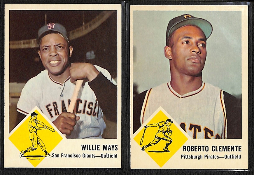 1963 Fleer Baseball Complete Set of 66 Cards