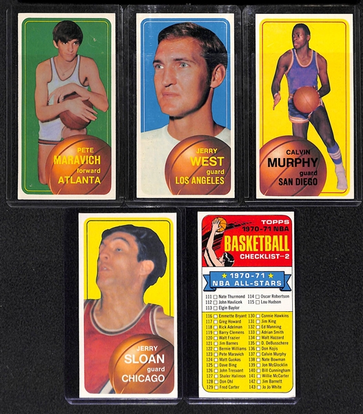 1970-71 Topps Basketball Second Series Card Set w. Maravich RC