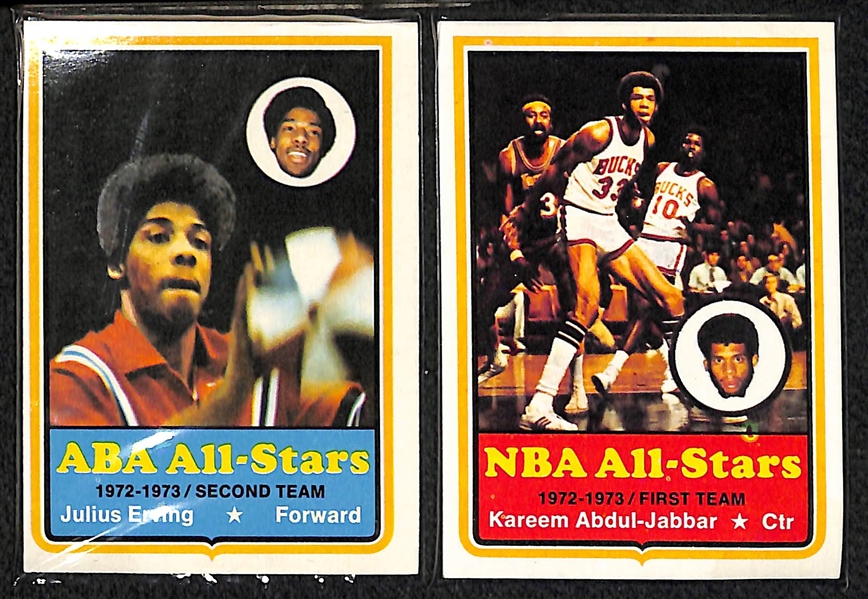 1973-74 Topps Basketball Complete Card Set w. Chamberlian