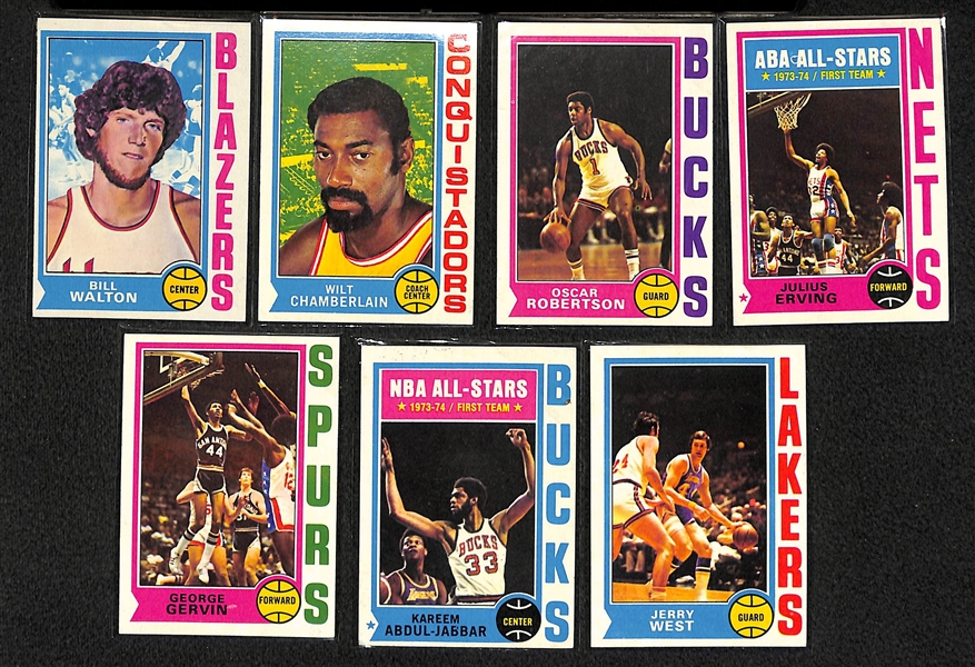 1974-75 Topps Basketball Complete Card Set w. Walton RC