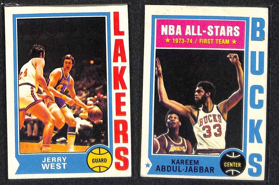 1974-75 Topps Basketball Complete Card Set w. Walton RC