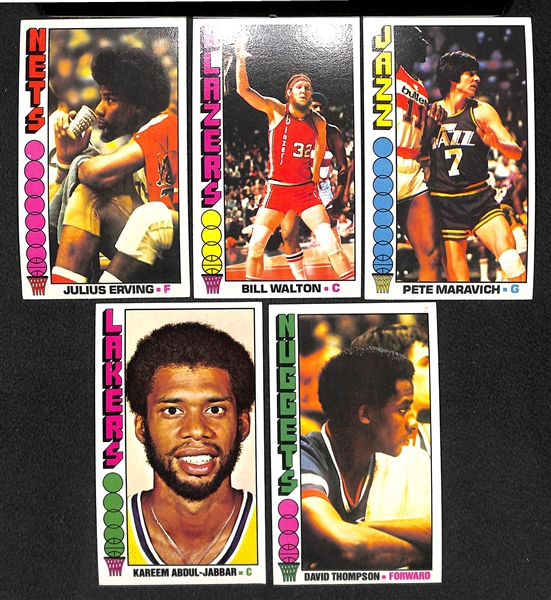1976-77 Topps Basketball Tall Boy Complete Card Set w. Erving