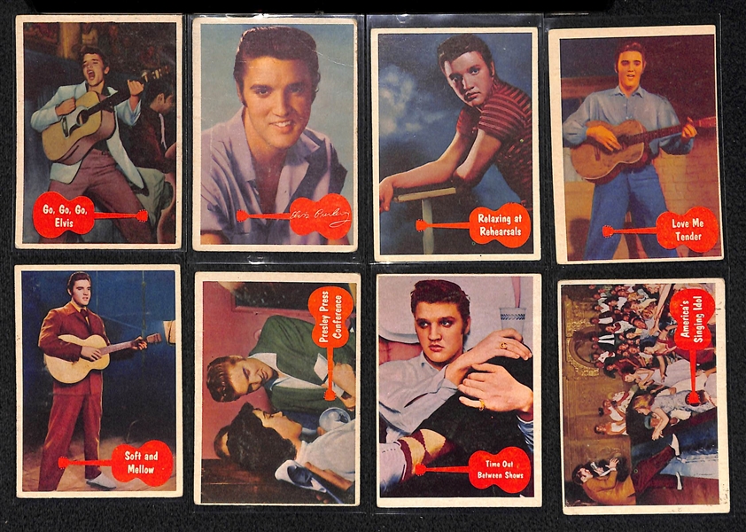 1956 Bubbles (Topps) Elvis Presley Partial Card Set