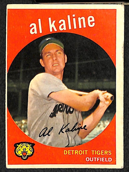 Lot Of 24 1959 Topps Baseball Cards w. Kaline