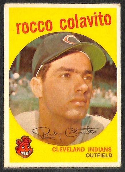 Lot Of 24 1959 Topps Baseball Cards w. Kaline