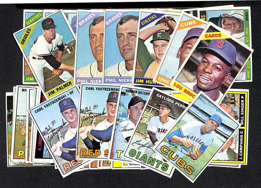 Lot Of 57 1966-1967 Topps Cards w. Palmer RC