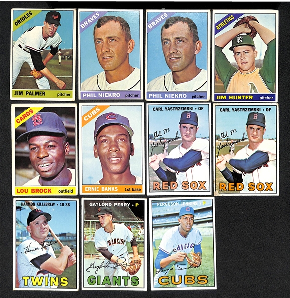 Lot Of 57 1966-1967 Topps Cards w. Palmer RC