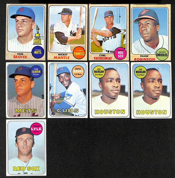 Lot Of 63 1968-1969 Topps Baseball Cards w. Seaver