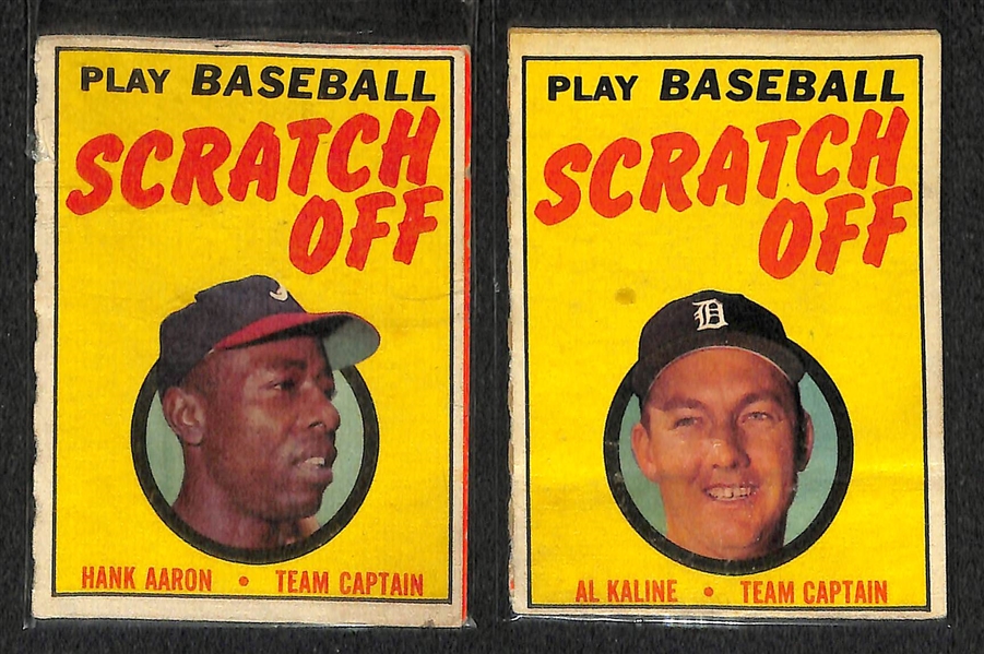 Lot Of 8 1965-1970 Topps Inserts w. Mantle