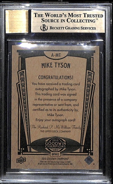 2015 Goodwin Champions Mike Tyson Autograph Card - BGS 9.5