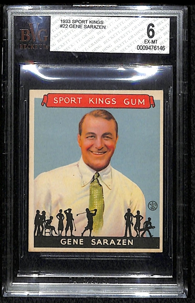 1934 Goudey Sport Kings Gene Sarazen BVG 6.0
