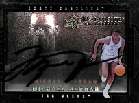2011-12 Upper Deck Exquisite Michael Jordan Autograph Shadowbox Card