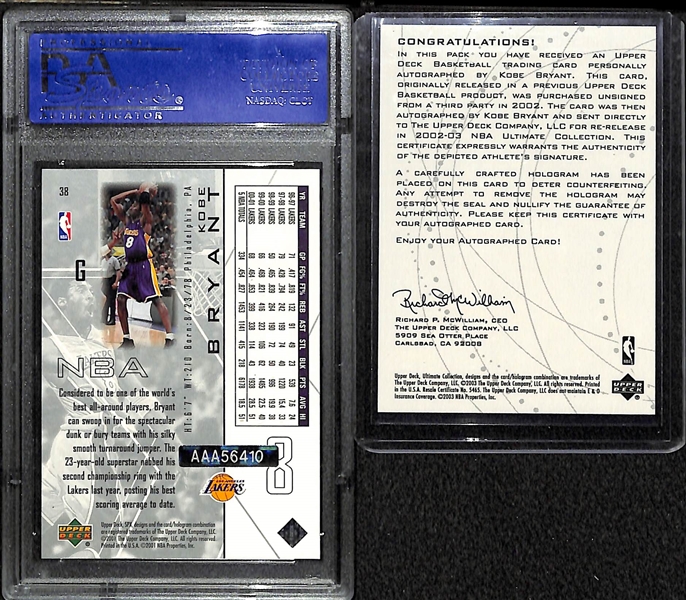 2002 SPX Kobe Bryant Buyback Autograph Card PSA 10