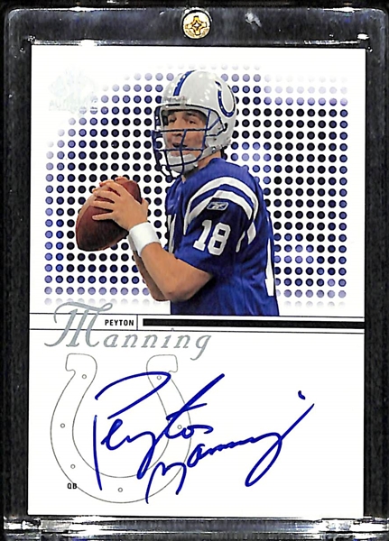 2002 SP Authentic Peyton Manning Autograph Card
