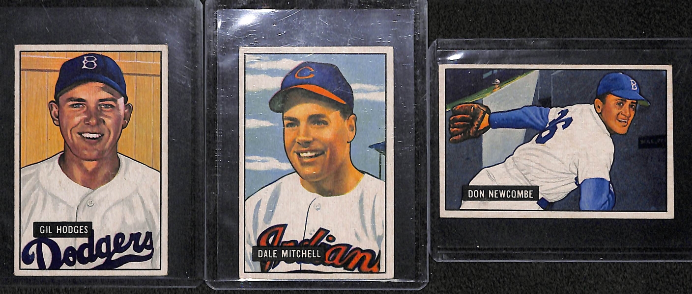 Lot Of 20 1951 Bowman Cards w. Gil Hodges