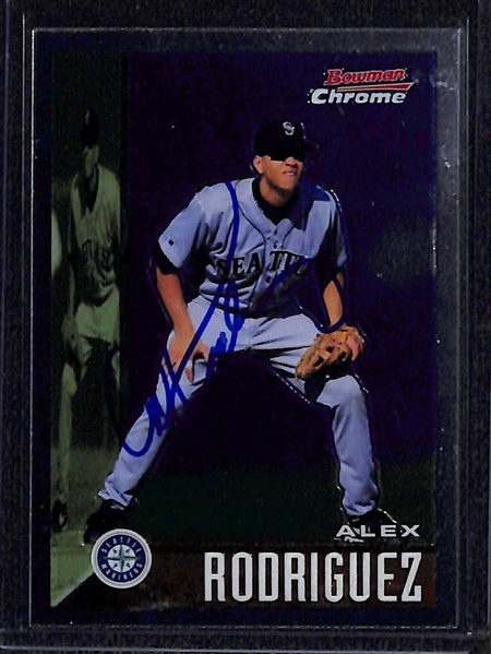 Lot Of 7 Baseball Autograph Cards w. Alex Rodriguez