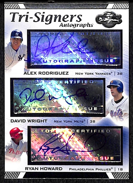 2007 Topps Co-Signers Rodriguez/Wright/Howard Autograph Card