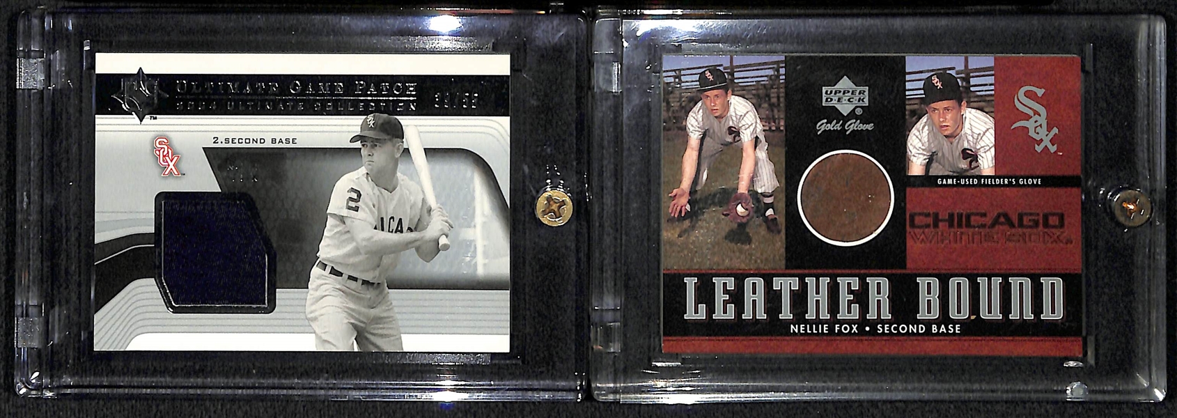 Lot Of 2 Nellie Fox Glove & Patch Relic Cards