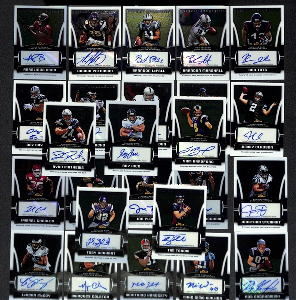 2010 Topps Finest Moments Complete Autograph Card Set w. A.Peterson
