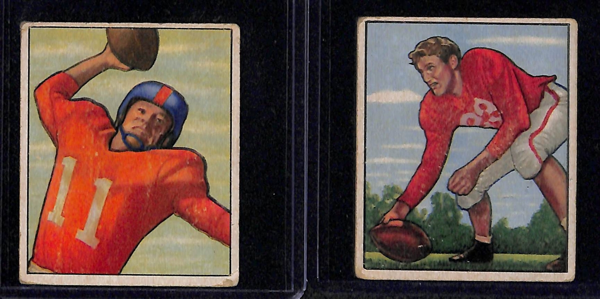 Lot Of 19 1950 Bowman Football Cards w. Hugh Taylor