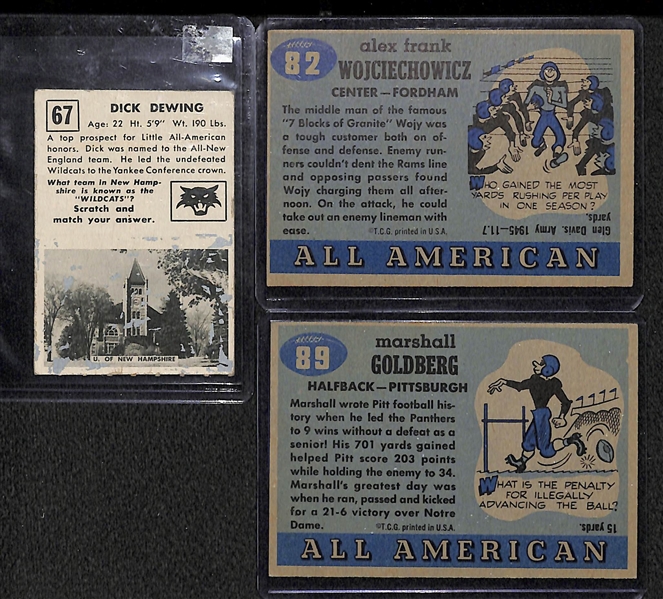 1 1959 Topps Magic & 6 1955 Topps All American Cards