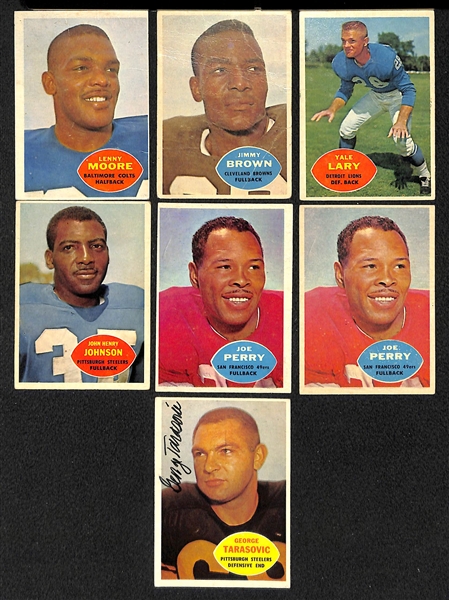 Lot Of 64 1960 Topps Football Cards w. Lenny Moore