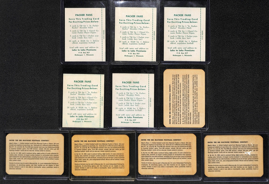 16 Lake-To-Lake Packer Cards & 5 Mayrose Cardinals Cards