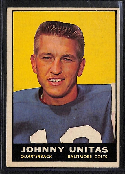 Lot Of 11 1961-1962 Football Cards w. Johnny Unitas