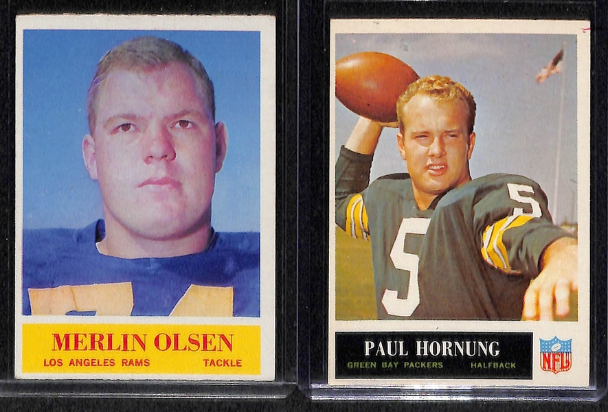 Lot Of 5 1964-65 Philadelphia Cards w. Hornung