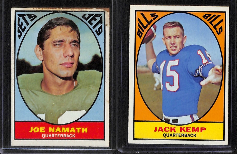 Lot Of 11 1966-1967 Topps Football Cards w. Dawson