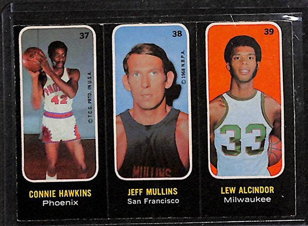 Lot of 6 Topps Sports Cards from 1971-72 w. Maravich