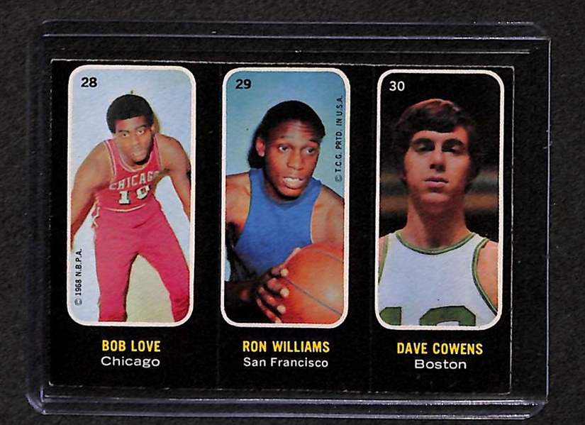 Lot of 6 Topps Sports Cards from 1971-72 w. Maravich