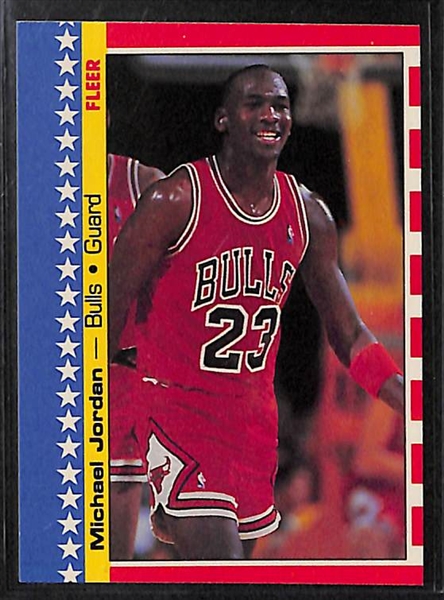 Lot of 6 Great Basketball Stars Cards w. 1986 Fleer Charles Barkley Rookie Card