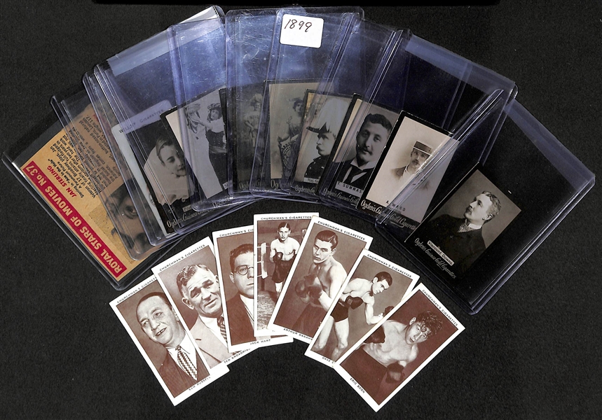 Lot of 17 Boxing & Non-Sport Cards w. 1938 Churchman Boxing Cards