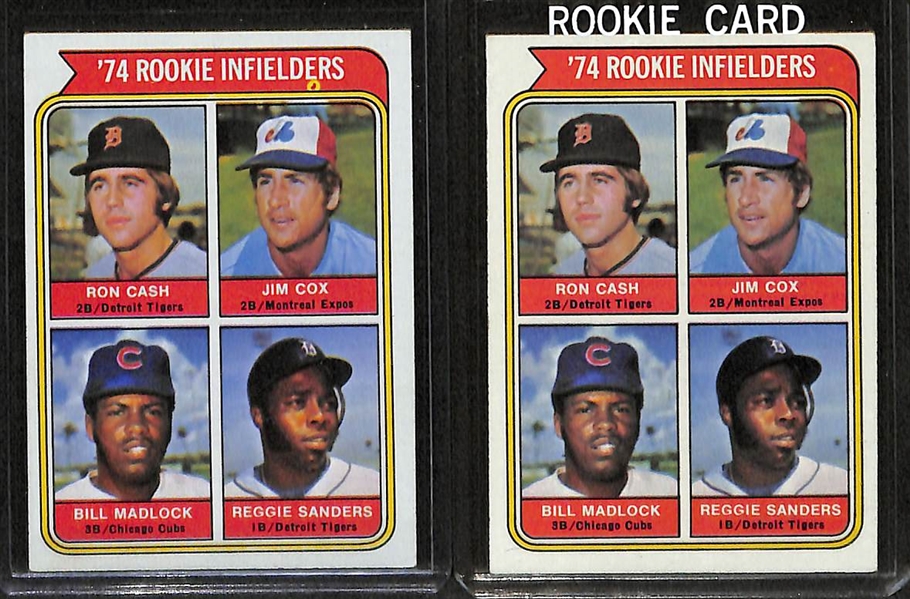 Lot of 10 1974 Topps Rookie Cards w. Winfield x2