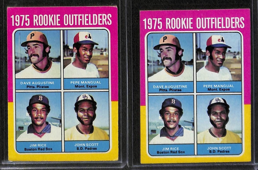 Lot of 8 1975-76 Topps Rookie Cards w. George Brett & Robin Yount BVG